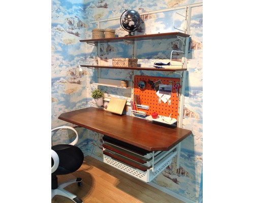 Полка с бортиком металлическая 600х100